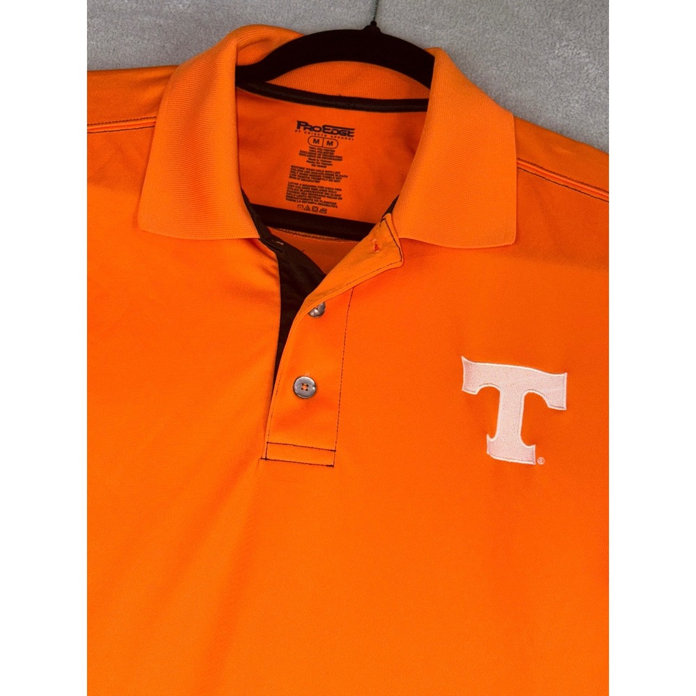 Tennessee Volunteers NCAA Pro Edge Polo Shirt Mens Medium‎ Size M Orange